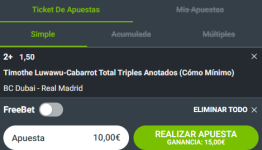 Captura de cuota