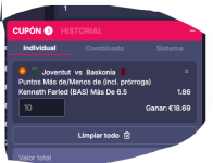 Captura de cuota