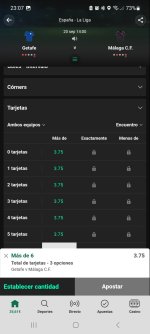 Captura de cuota