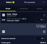 Captura de cuota