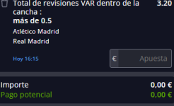 Captura de cuota