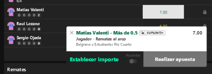Captura de cuota