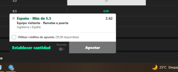 Captura de cuota