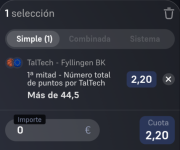 Captura de cuota