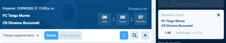 Captura de cuota