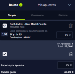 Captura de cuota