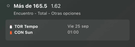Captura de cuota
