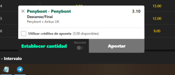 Captura de cuota