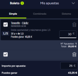 Captura de cuota