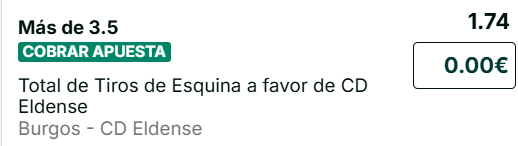 Captura de cuota