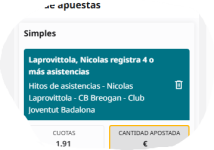 Captura de cuota