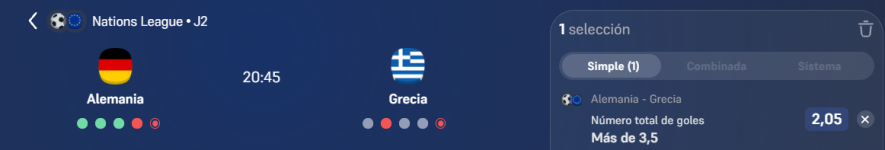 Captura de cuota