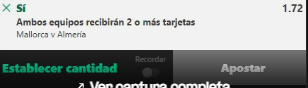 Captura de cuota
