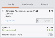 Captura de cuota