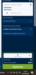 Captura de cuota