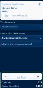 Captura de cuota