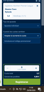 Captura de cuota