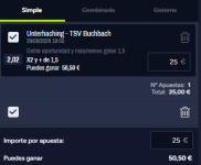 Captura de cuota