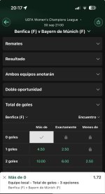 Captura de cuota