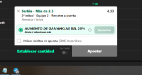 Captura de cuota