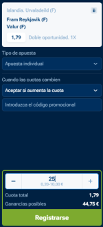 Captura de cuota