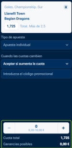 Captura de cuota