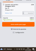 Captura de cuota
