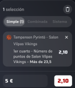 Captura de cuota