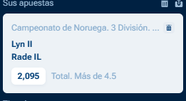 Captura de cuota