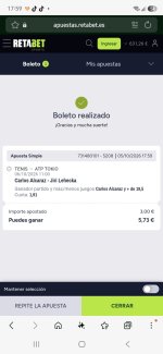 Captura de cuota