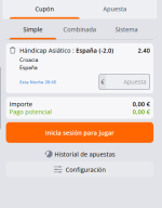 Captura de cuota