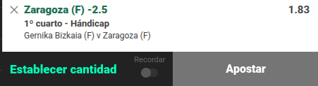 Captura de cuota