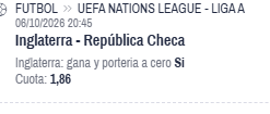 Captura de cuota