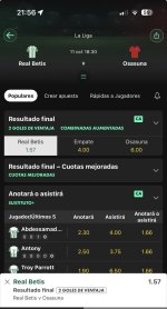 Captura de cuota