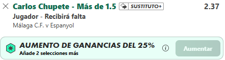 Captura de cuota