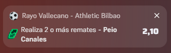 Captura de cuota