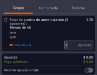 Captura de cuota