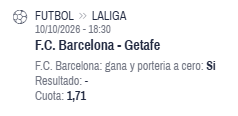 Captura de cuota