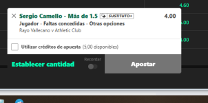 Captura de cuota