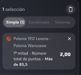 Captura de cuota