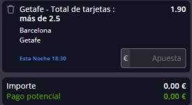 Captura de cuota