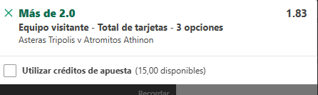 Captura de cuota