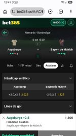 Captura de cuota