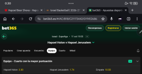 Captura de cuota