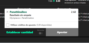 Captura de cuota