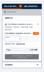 Captura de cuota