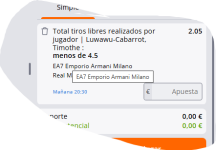 Captura de cuota