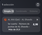 Captura de cuota