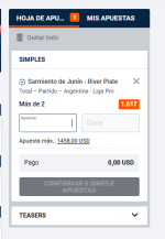 Captura de cuota