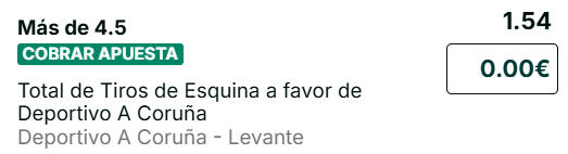 Captura de cuota